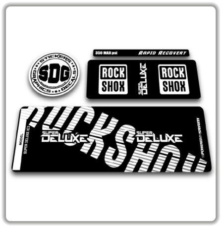 Sticker R Deluxe Rockshox Super Deluxe RC3 Rear Shock Sticker 2018