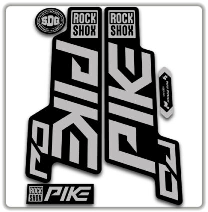 ROCKSHOX-PIKE-DJ-fork-stickers-Silver-Grey