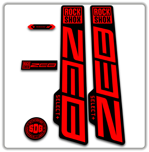 ROCKSHOX ZEB SELECT fork stickers