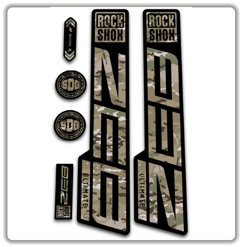 multicam ROCKSHOX ZEB ULTIMATE fork stickers