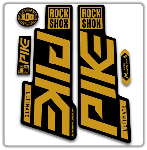 Rockshox Pike Ultimate Fork Stickers 2020