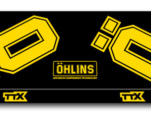 Ohlins TTX Air Rear Shock Stickers yellow