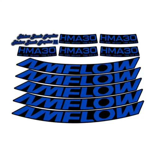 Amflow HMA30 Rim Stickers 2024 2025 hope blue