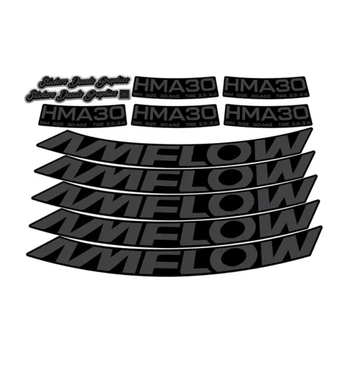 Amflow HMA30 Rim Stickers 2024 2025 stealth