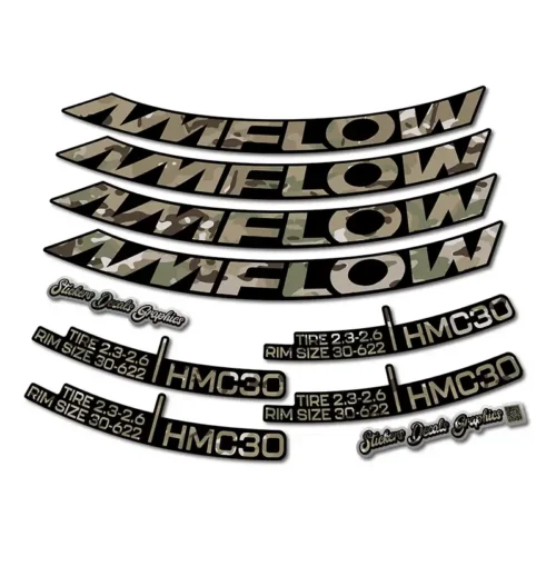 Amflow HMC30 29er Rim Stickers 2024 2025 camo