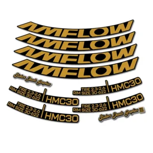Amflow HMC30 29er Rim Stickers 2024 2025 gold