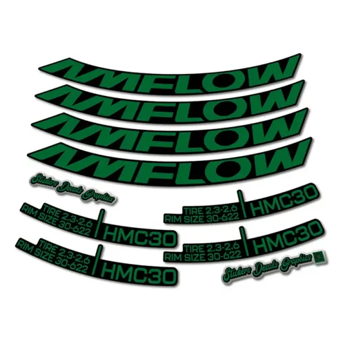Amflow HMC30 29er Rim Stickers 2024 2025 green