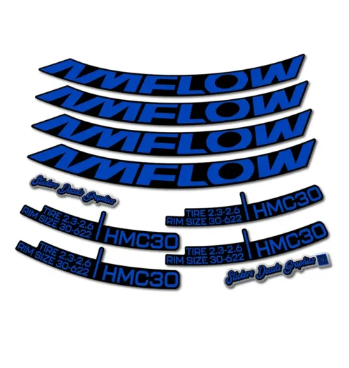 Amflow HMC30 29er Rim Stickers 2024 2025 hope blue