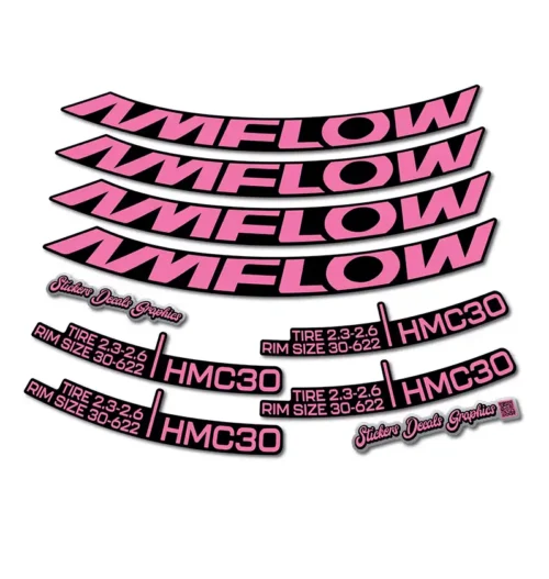 Amflow HMC30 29er Rim Stickers 2024 2025 pink