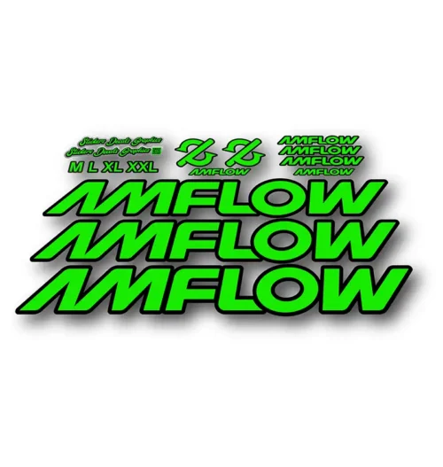 Amflow PL Basic Frame Stickers fluorescent green