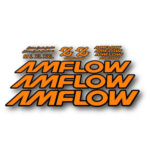 Amflow PL Basic Frame Stickers fluorescent orange