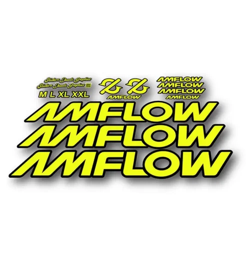 Amflow PL Basic Frame Stickers fluorescent yellow