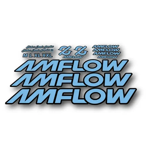 Amflow PL Basic Frame Stickers light blue