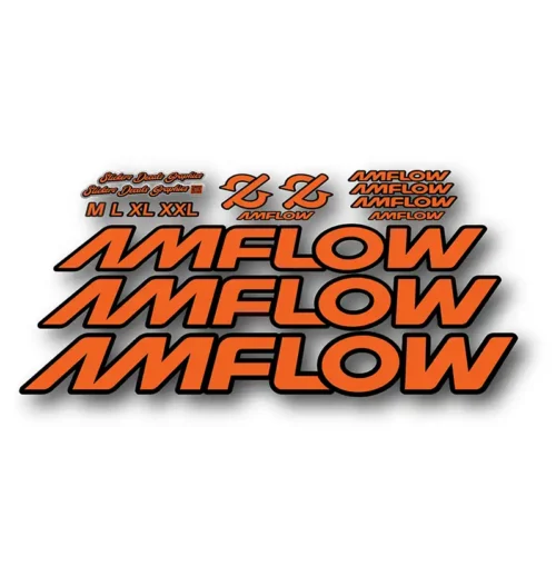 Amflow PL Basic Frame Stickers orange