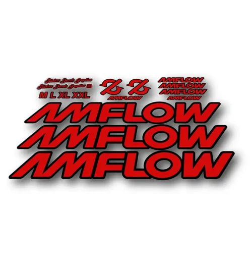 Amflow PL Basic Frame Stickers red
