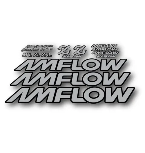 Amflow PL Basic Frame Stickers silver