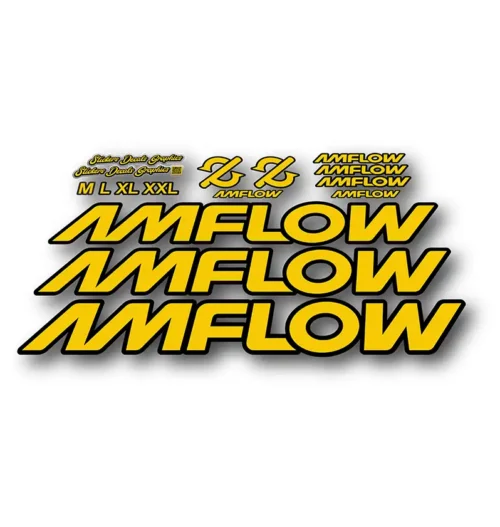 Amflow PL Basic Frame Stickers yellow