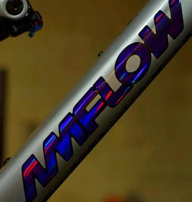 Amflow PL Carbon Basic Frame Decals holographic blue purple