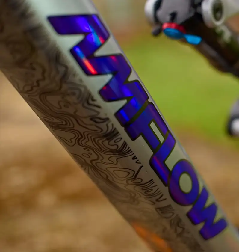Amflow PL Carbon Basic Frame Stickers holographic blue purple