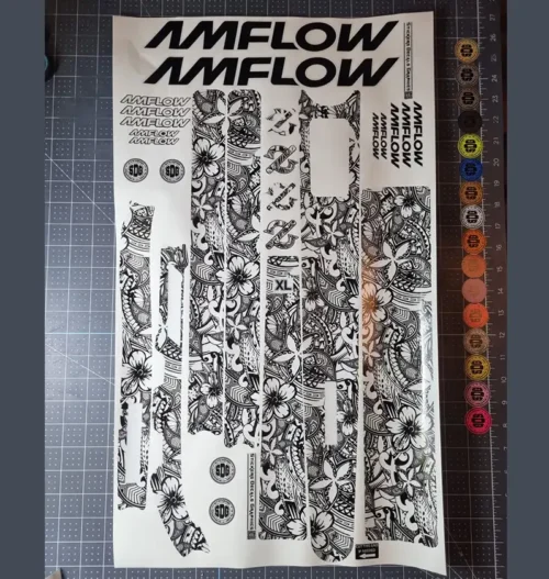 Amflow PL Carbon & Pro Full Sticker Decal Kit - PATTERNS