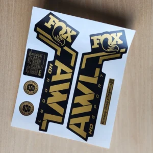 Fox 36 AWL SPORT HD fork stickers 2025- 26 gold