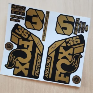 Fox 36 Factory Fork Stickers Grip2 2021 2025 gold
