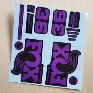 Fox 36 Performance Fork Stickers GripX Decals 2025 2026 purple