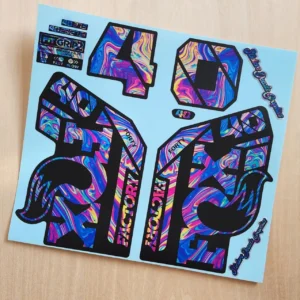 Fox 40 Factory Fork Stickers 2021 Grip2 oilslick