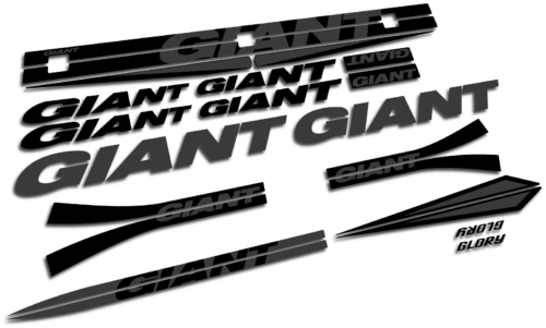 Giant Glory 2010 Frame Set Stickers Stealth