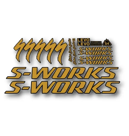 Levo Gen4 S-Works Frame Stickers 2025 2026 gold