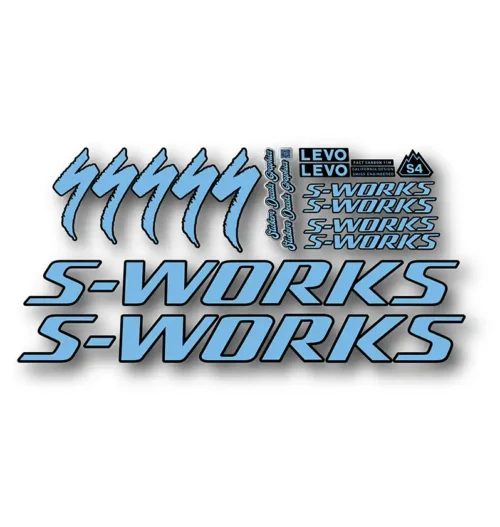 Levo Gen4 S-Works Frame Stickers 2025 2026 light blue