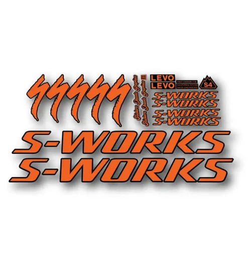 Levo Gen4 S-Works Frame Stickers 2025 2026 orange