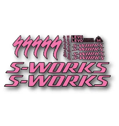 Levo Gen4 S-Works Frame Stickers 2025 2026 pink