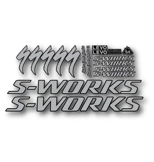 Levo Gen4 S-Works Frame Stickers 2025 2026 silver