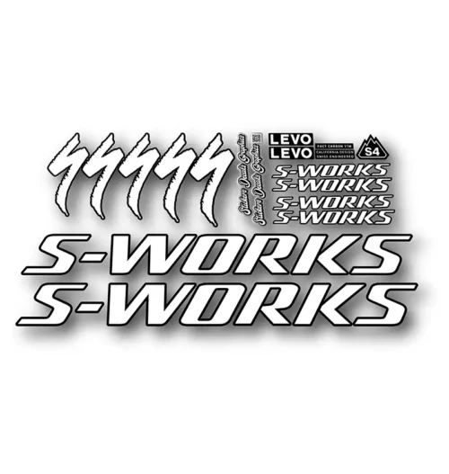 Levo Gen4 S-Works Frame Stickers 2025 2026 white