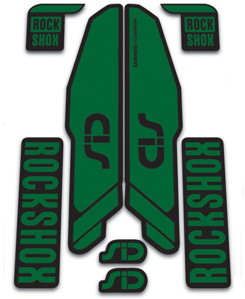 ROCKSHOX SID 2015-17 Fork Stickers - Green
