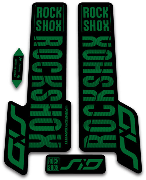 ROCKSHOX SID 2018-19 fork stickers - Green