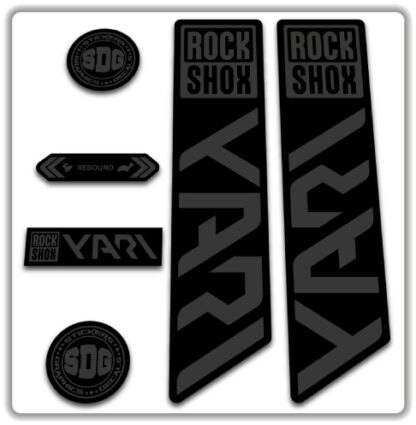 ROCKSHOX YARI 2020-21 Fork Stickers Stealth