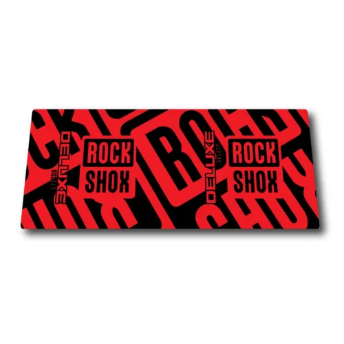 Rockshox Deluxe Select 2022 2023 Rear Shock Stickers fluorescent red