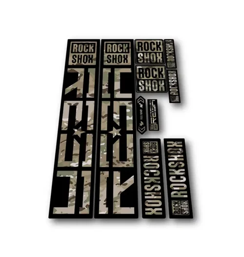 Rockshox Reba Fork Stickers 2021 2025 camo