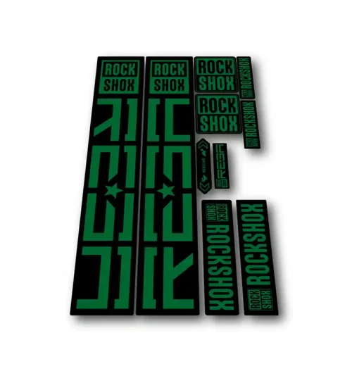 Rockshox Reba Fork Stickers 2021 2025 green