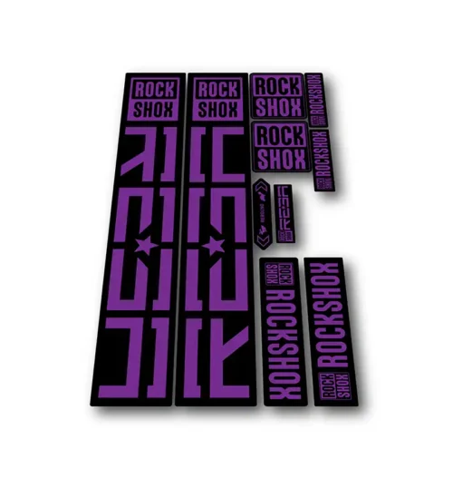 Rockshox Reba Fork Stickers 2021 2025 hope purple