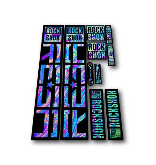 Rockshox Reba Fork Stickers 2021 2025 oilslick