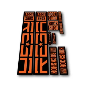 Rockshox Reba Fork Stickers 2021 2025 orange