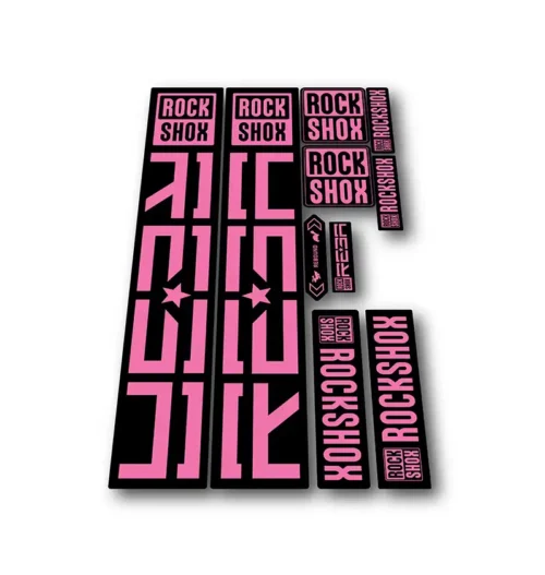 Rockshox Reba Fork Stickers 2021 2025 pink