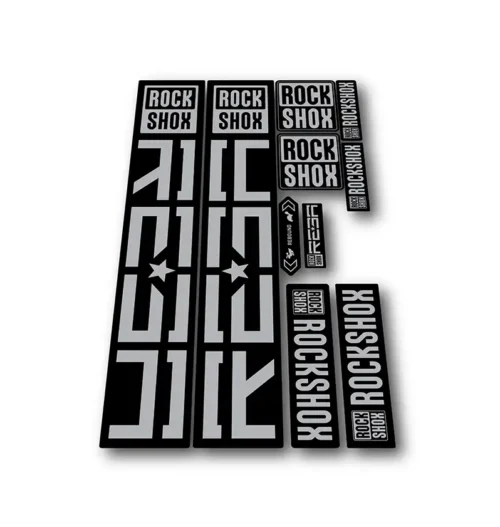 Rockshox Reba Fork Stickers 2021 2025 silver