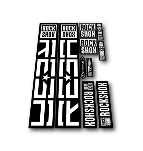 Rockshox Reba Fork Stickers 2021 2025 white