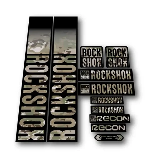 Rockshox Recon Fork Stickers 2021 2022 camo