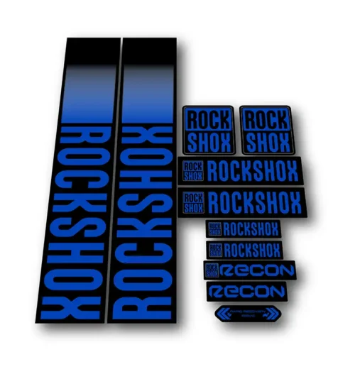 Rockshox Recon Fork Stickers 2021 2022 hope blue