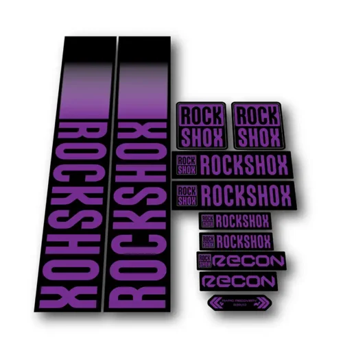 Rockshox Recon Fork Stickers 2021 2022 hope purple